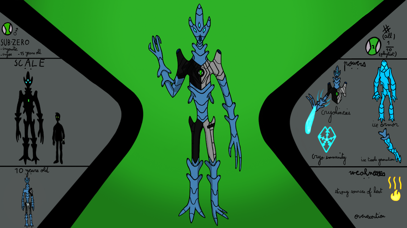 Ben 10 PowerCore- Sub-zero by hellwalker99 on DeviantArt