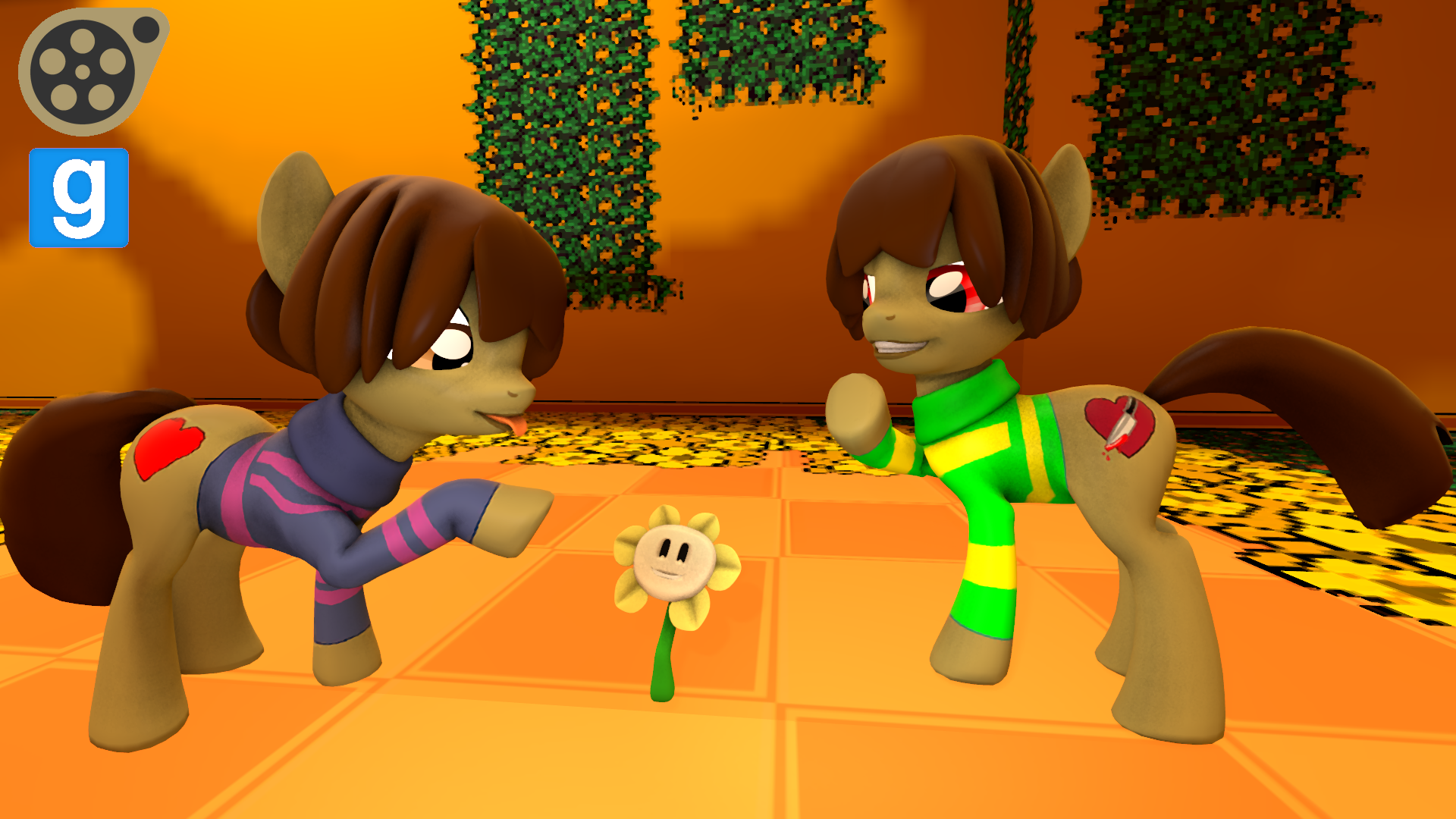 Gmod/SFM [DL]: Pony Chara and Pony Frisk by John-Fler on DeviantArt