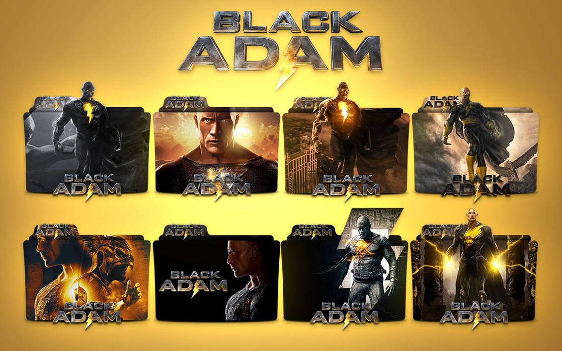 Black Adam Folder icon Pack by Whiteline0 on DeviantArt