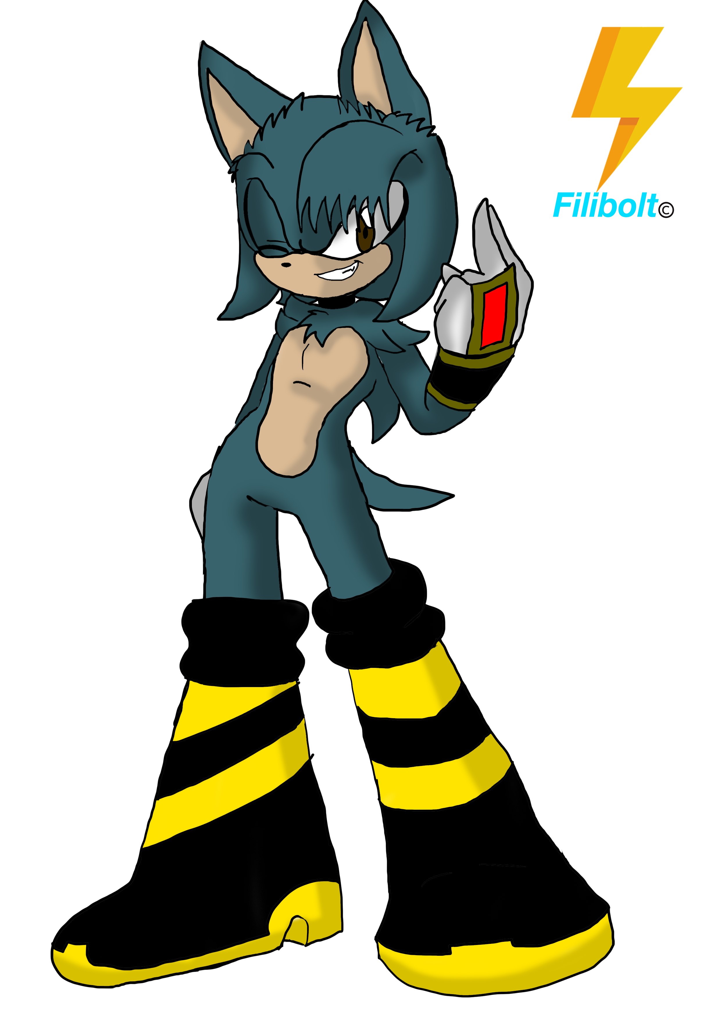 Damian the Hedgehog redrawn by filibolt on DeviantArt