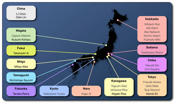 Morning Musume Map