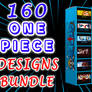 160 One Piece Designs Bundle