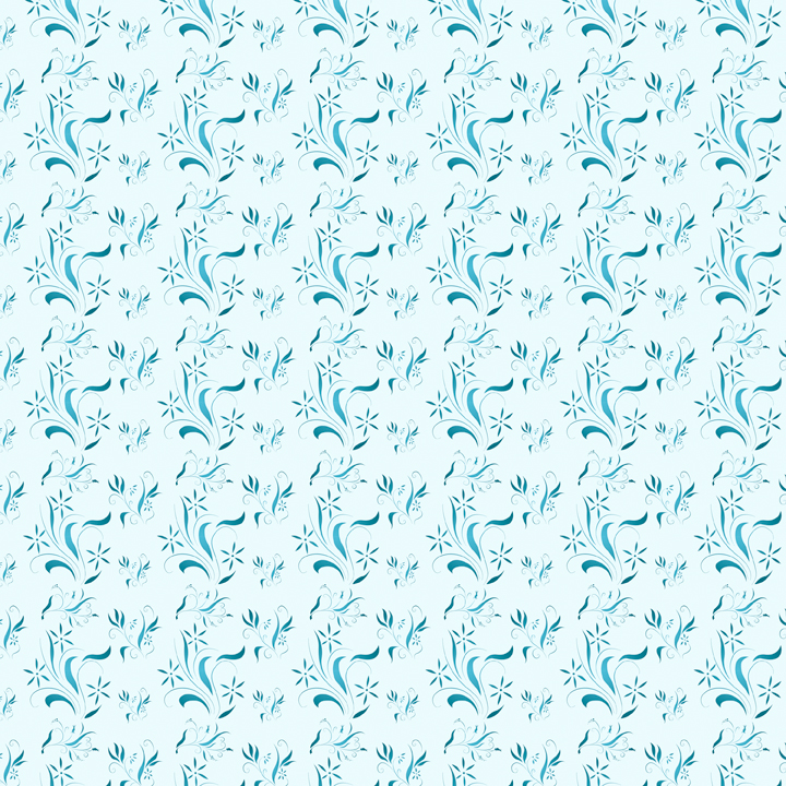 Blue Floral PS Pattern