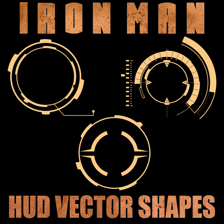 Ironman HUD Vector Shapes