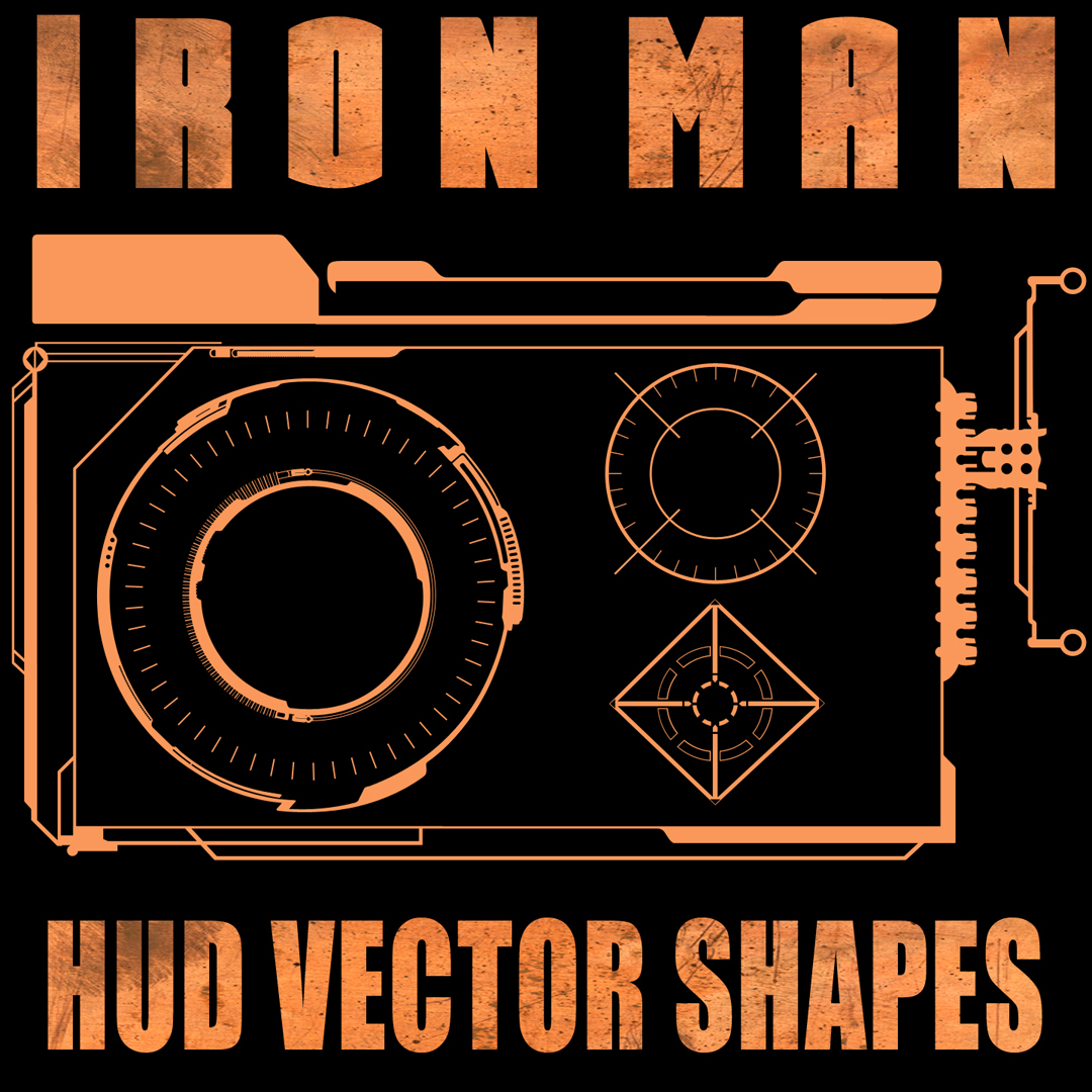 Ironman HUD Shapes Set 2