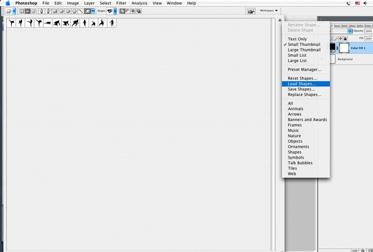 Loading Custom Shapes in PS
