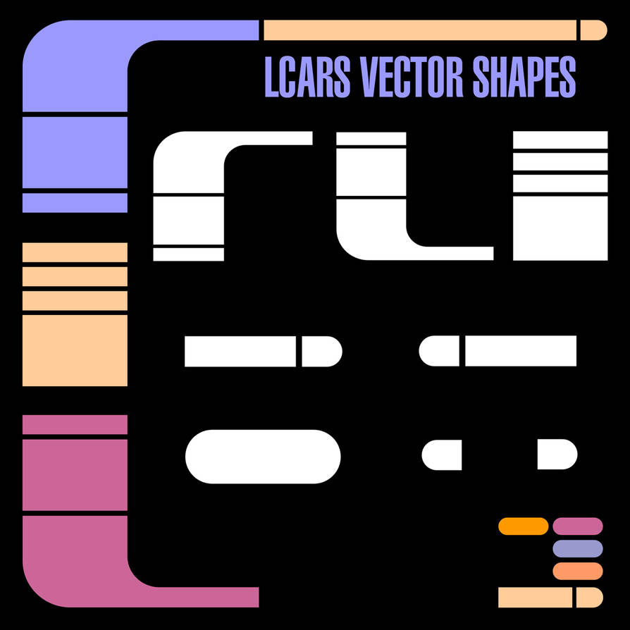 LCARS Vector Shapes by Retoucher07030 on DeviantArt LCARS Vector Shapes by Retoucher07030 on DeviantArt