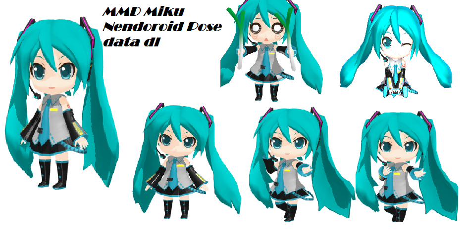 MMD Nendoroid Miku Poses +DL by BlingboyYT on DeviantArt