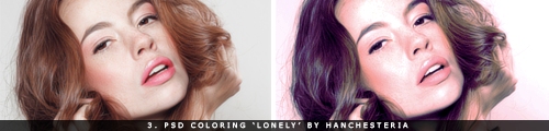 3. PSD coloring 'Lonely' by Hanchesteria