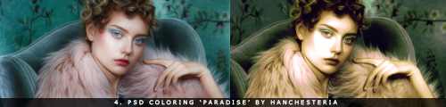 4. PSD coloring 'Paradise' by Hanchesteria