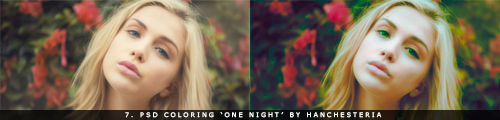 7. PSD Coloring 'One Night' by Hanchesteria