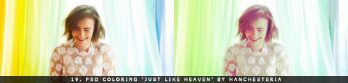 19. PSD Coloring 'Just Like Heaven'By Hanchesteria