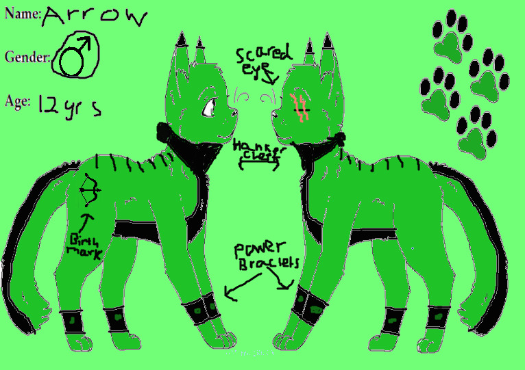 Arrow Reference Sheet! by redclaw4062 on DeviantArt