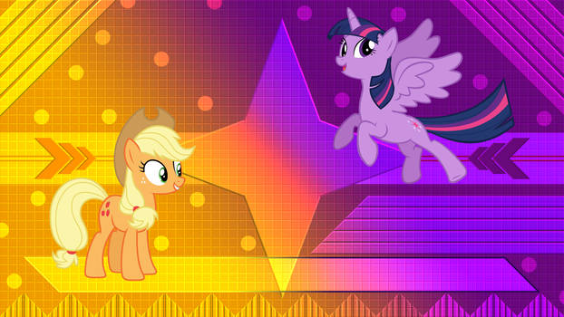 Twilight and Applejack