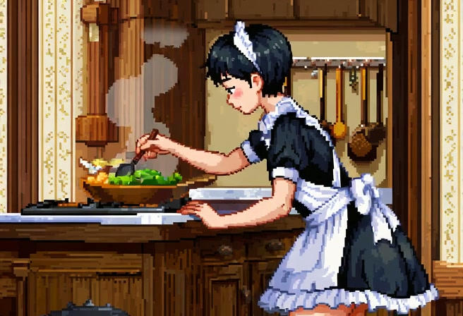 Pixel Animation - Cooking by BlueDragonDreaming on DeviantArt