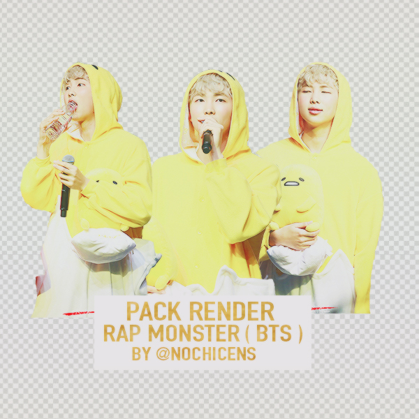 Pack Render Rap Monster ( BTS ) By @nochicens 
