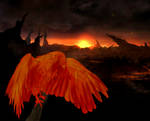 Phoenix at dusk - Animation by Twimper
