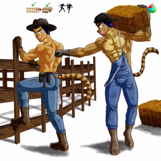 working on the farm by 09tuf on DeviantArt