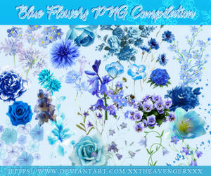 Blue Flowers Compilation PNG Pack-XxTheAvengerXxX