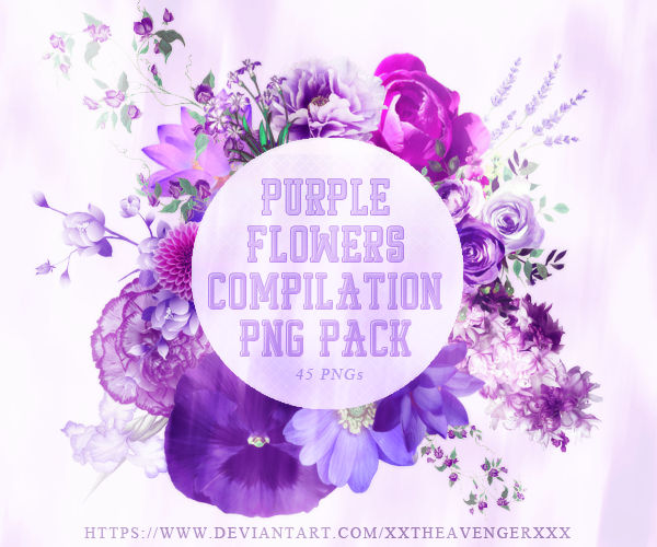 Purple Flower Compilation Png Pack Xxtheavengerxxx By Xxtheavengerxxx On Deviantart