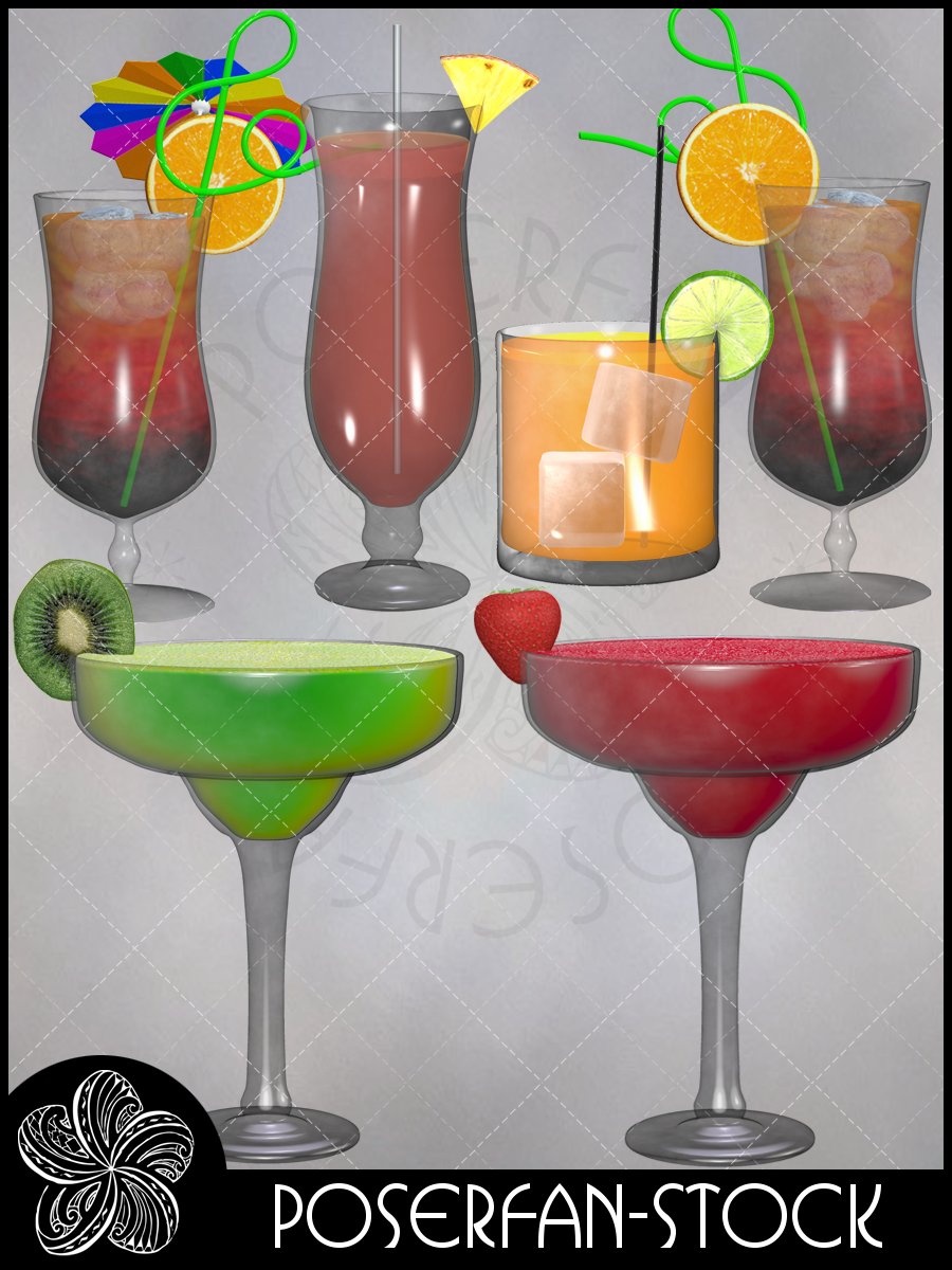 Summer Drinks by poserfan-stock on DeviantArt