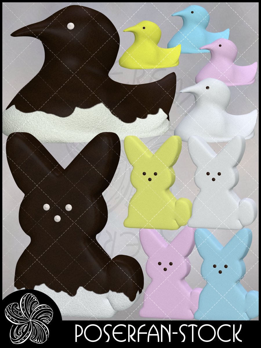 Marshmallow Peeps and Bunnies