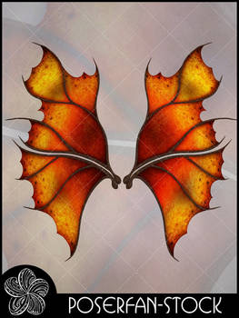 Autumn Leafy Wings 001 by poserfan-stock