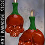 Skull w/Candle 004