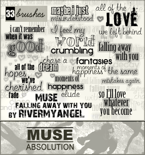 Muse Text Brushes - set 6