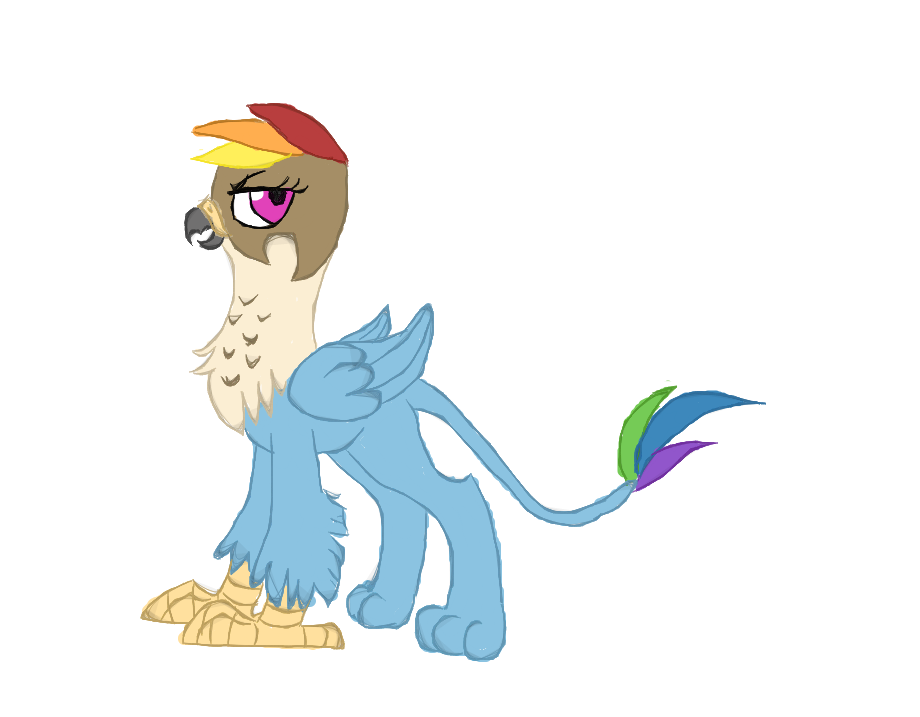 Griffin Rainbow by MissMooseMedia on DeviantArt