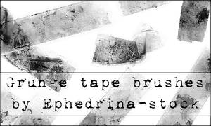 Grunge tape brushes