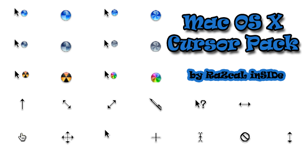 Mac OS X Cursor Pack by RaZcaLinSIDe on DeviantArt