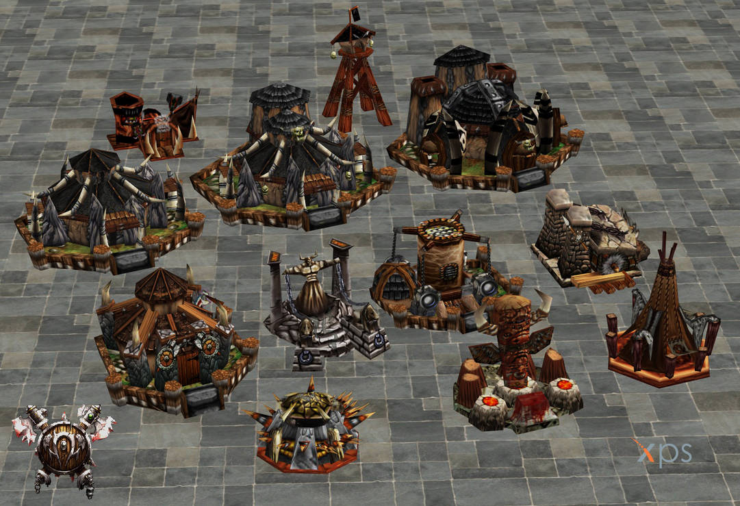 Мод на орду. Дестроер варкрафт 3. 12. Варкрафт 3 сражения. База орков варкрафт 3.