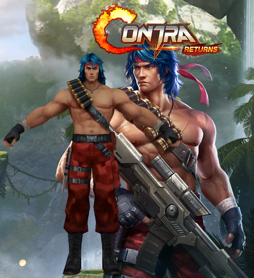 Contra: Return Lance Bean (Old) by Maxdemon6 on DeviantArt