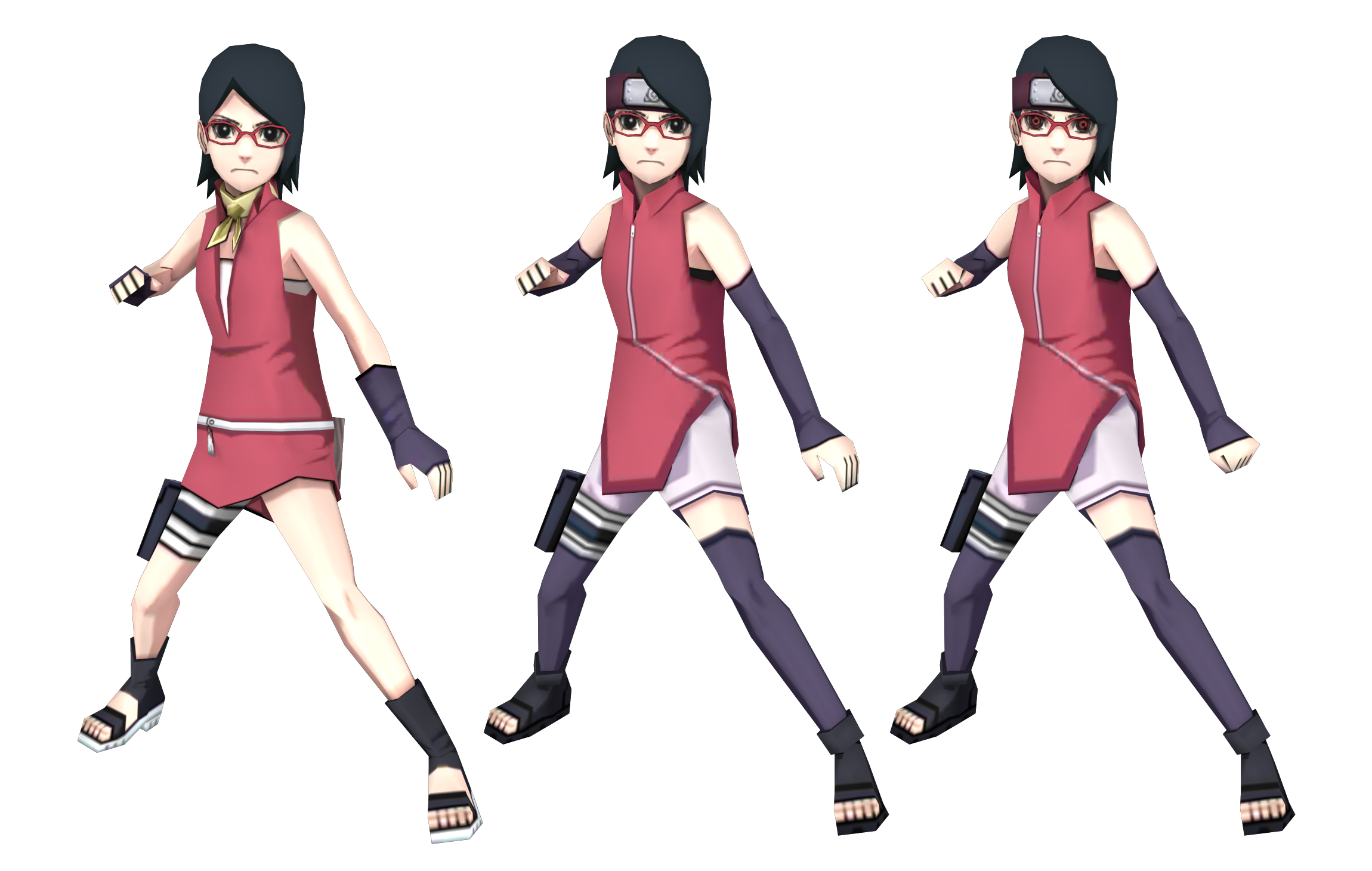 Sarada uchiha 3D Model in Fantasy 3DExport