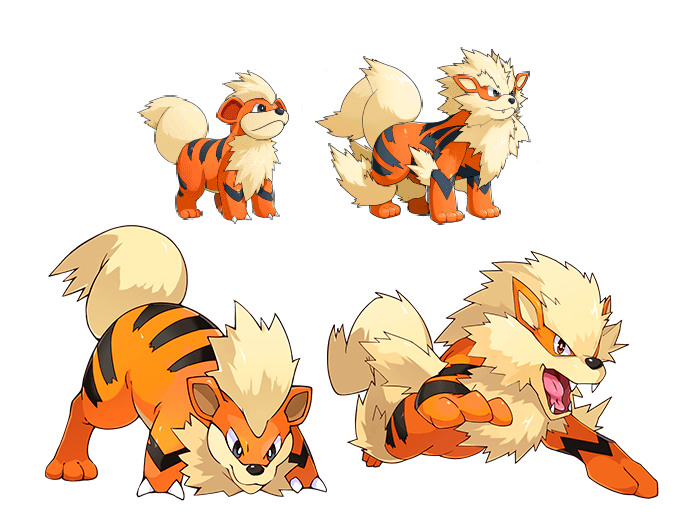 Lithe Demon Growlithe Y Arcanine Growlithe #058 Serebii.net Pokédex