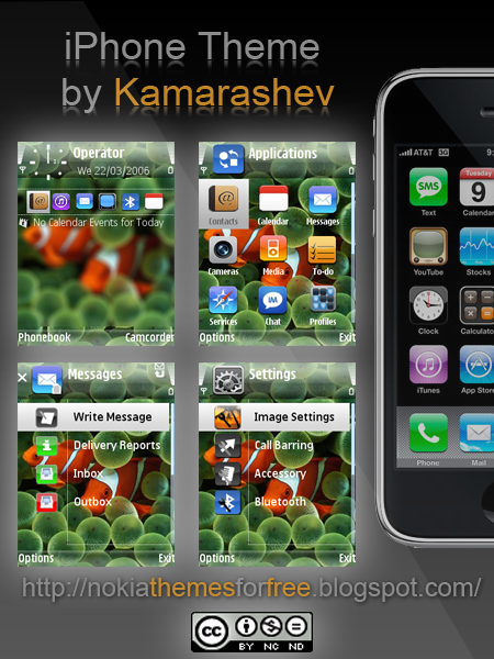 iPhone Theme for Nokia s60 fp2