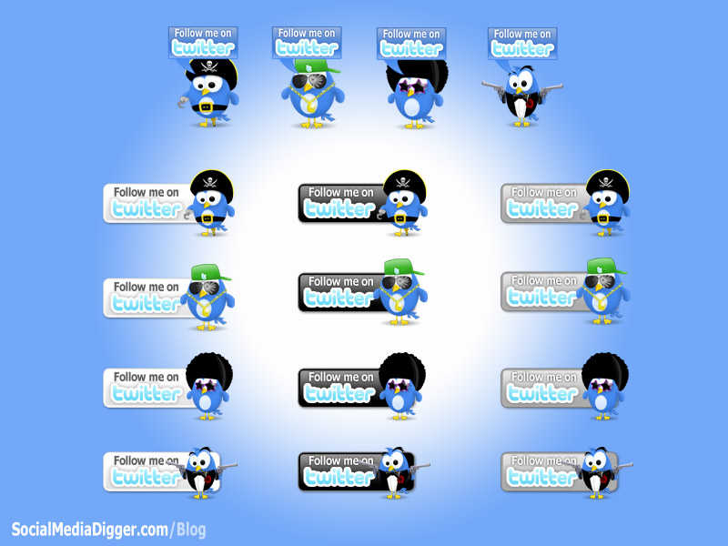 Twitter Button Pack 2