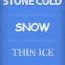 Winter Ice Font Styles