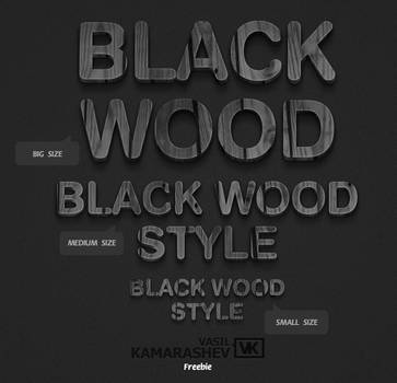 3D Black Wood Style by Kamarashev