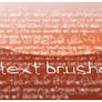 text brushes