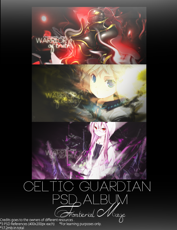 Celtic Guardian PSD Album by Frontierial Mage