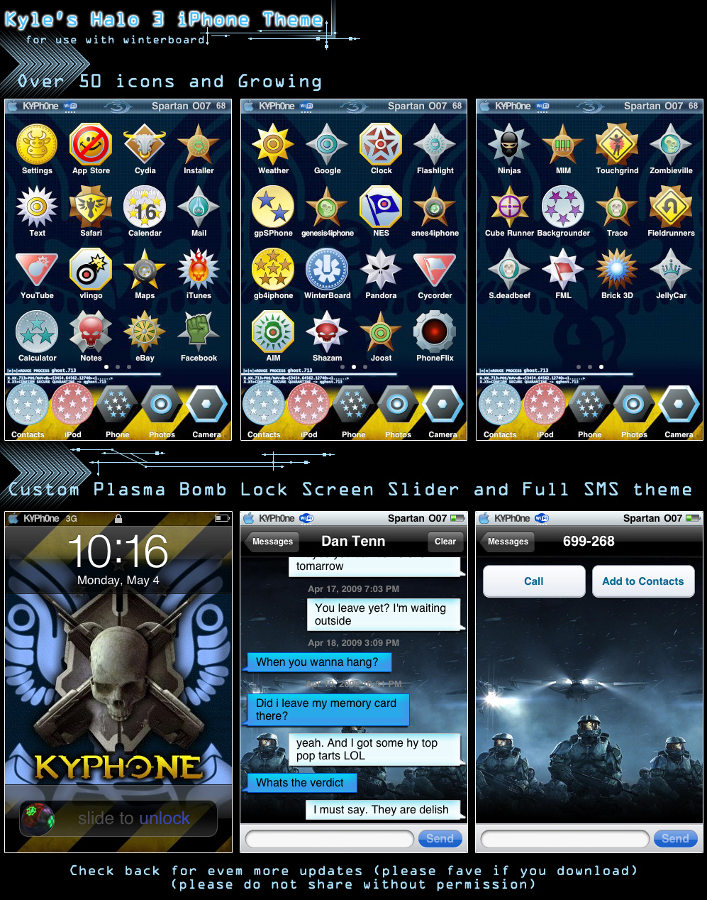 Kyle's Halo 3 iPhone Theme