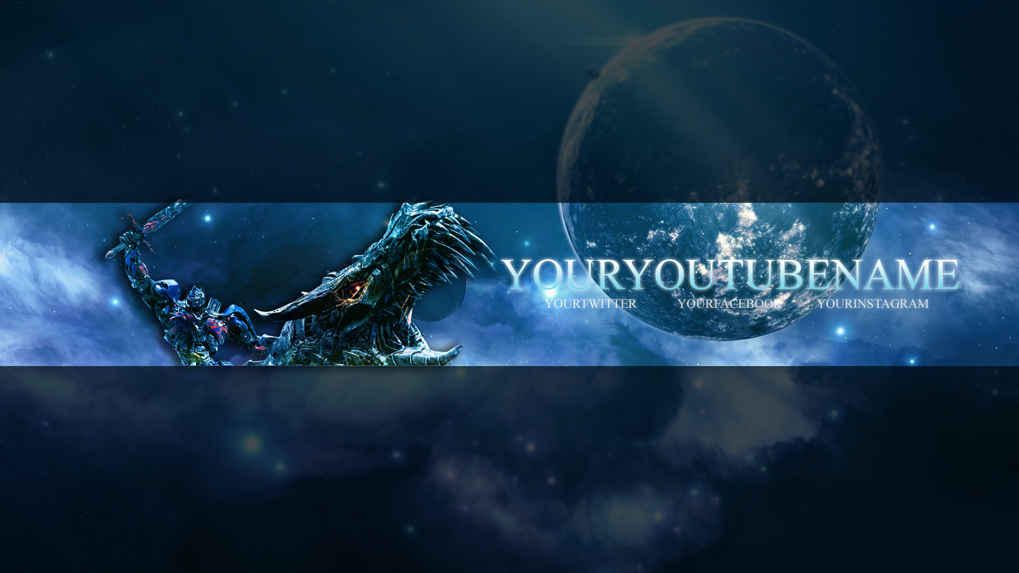 Optimus And Grimlock Youtube Banner F2u By Princessscarblade On Deviantart