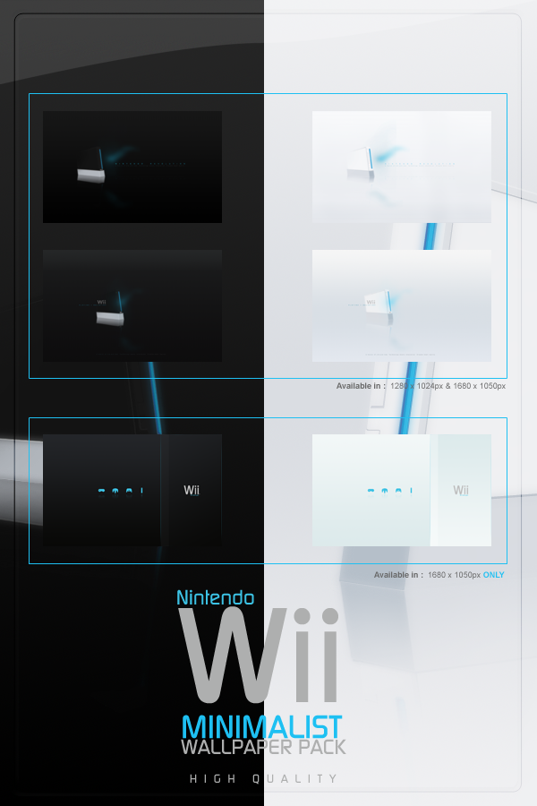 Wii Minimalist Wallpaper Pack