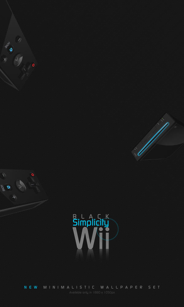 Wii Black Simplicity Wall Set