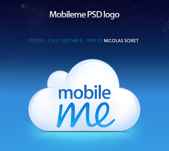 Free Mobileme logo PSD