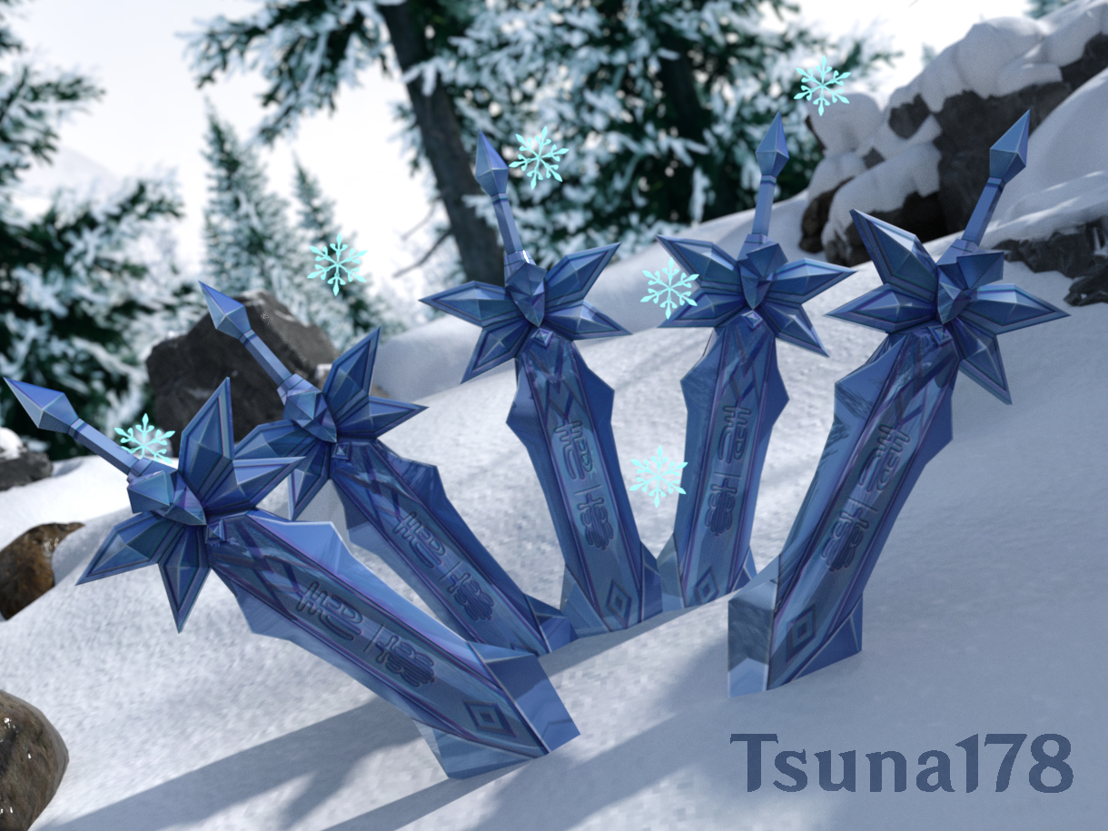 Chongyun's Flying Swords DL by Tsuna178 on DeviantArt