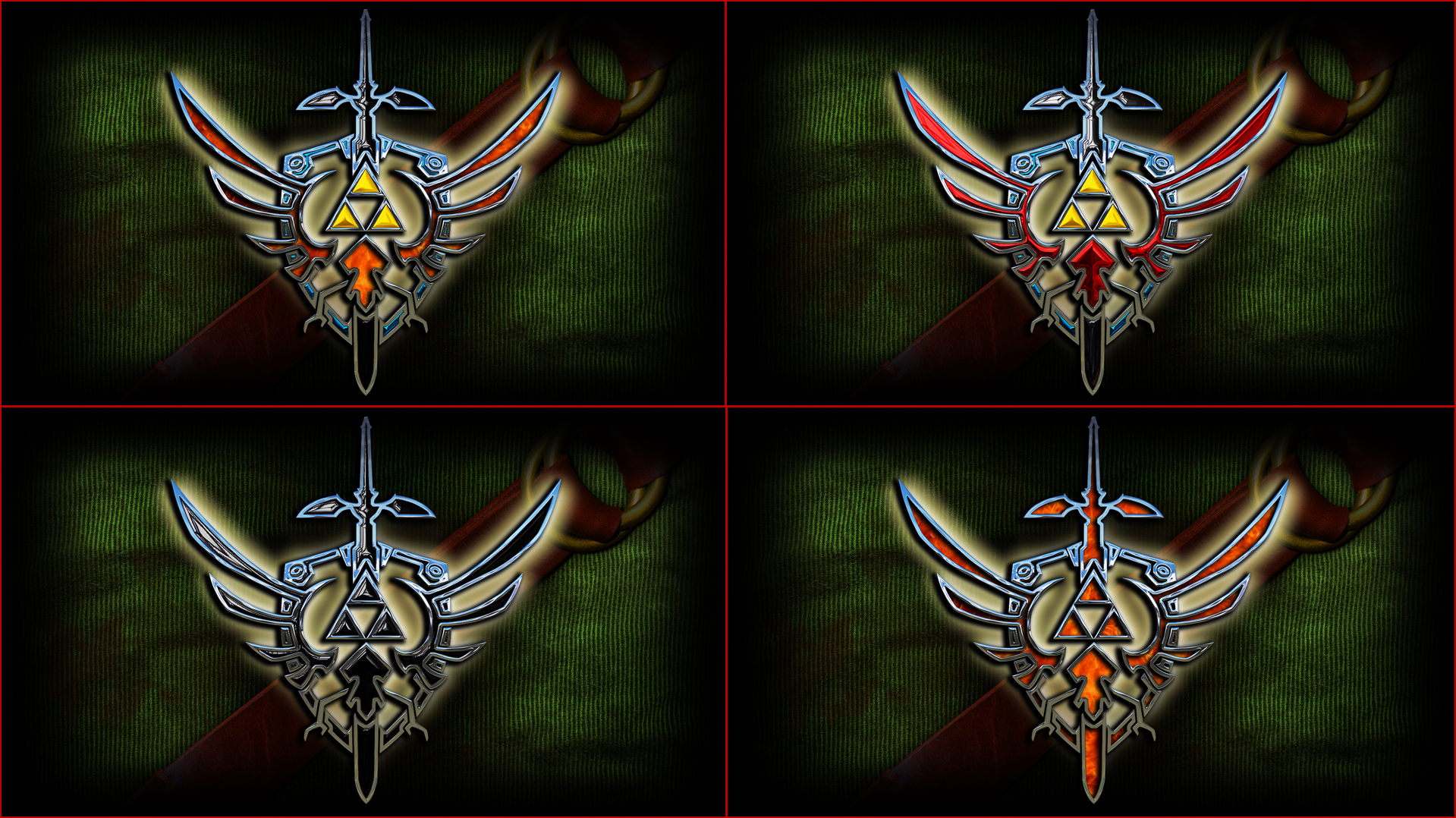 Chrome Hylian Crest Wallpapers