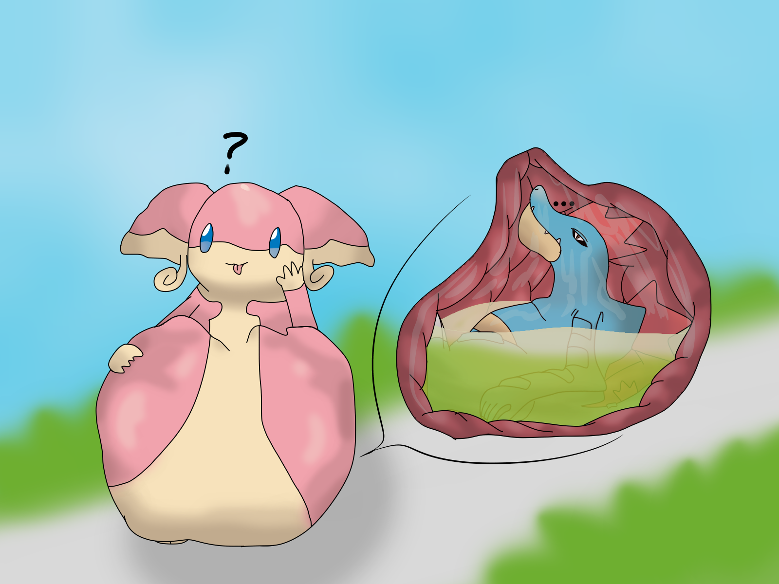 More vore. Покемон vore girl растения.